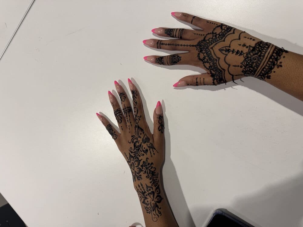 Henna design floral-dome-blackhenna