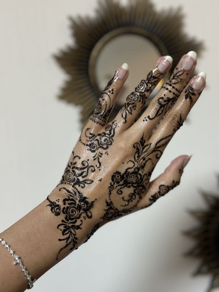 Henna design floral-3
