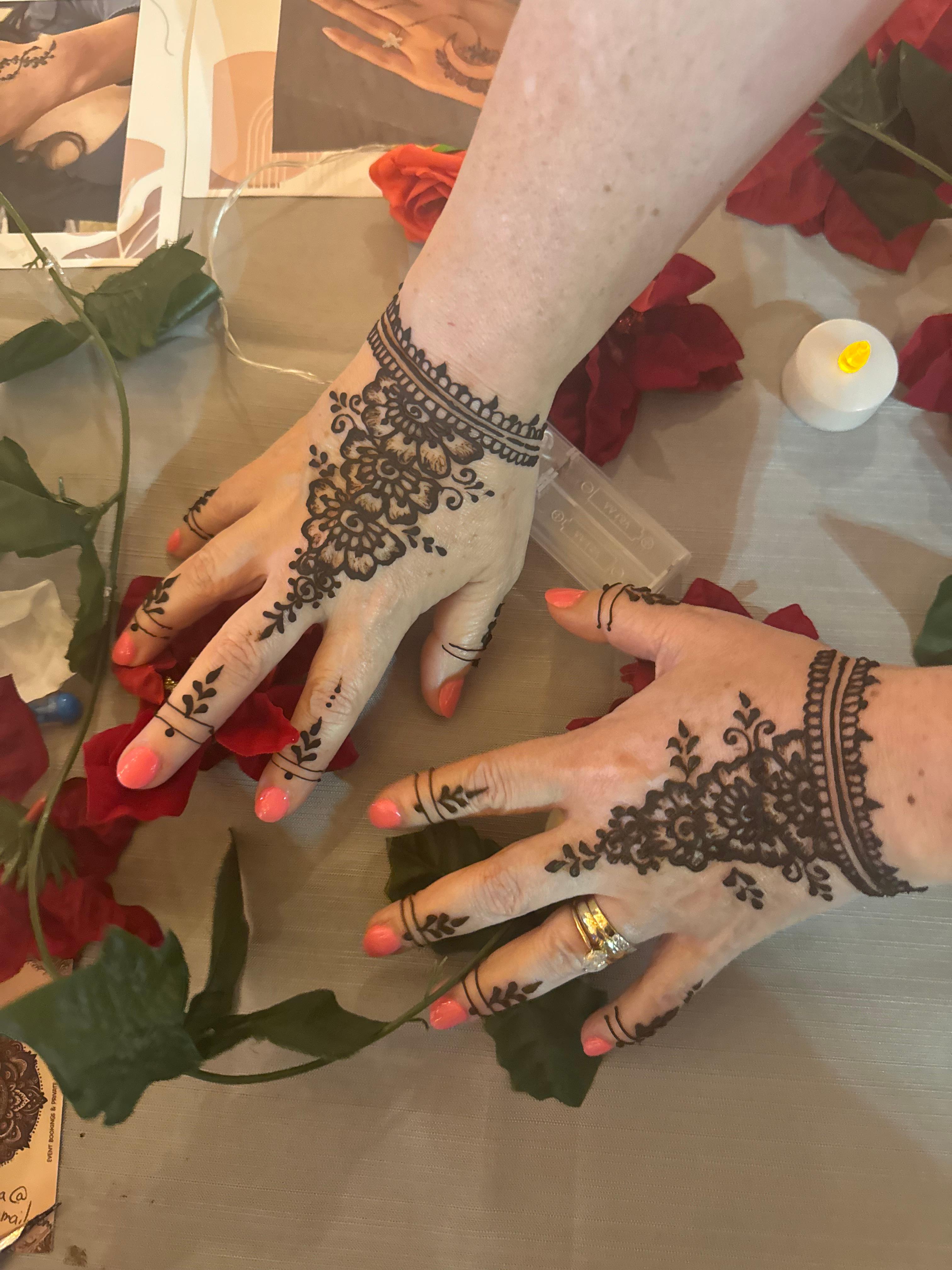 Henna design floral-4