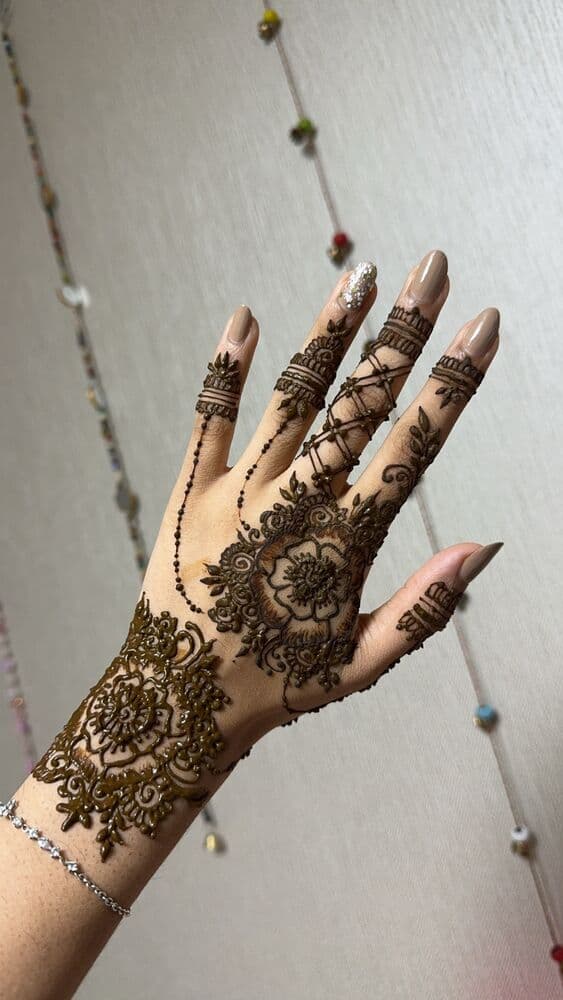 Henna design floral-5